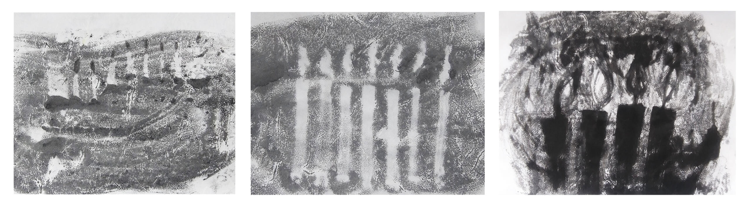 Prayers I: 33x27 Ink on rice paper